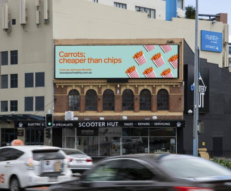 Carrots; cheaper than chips